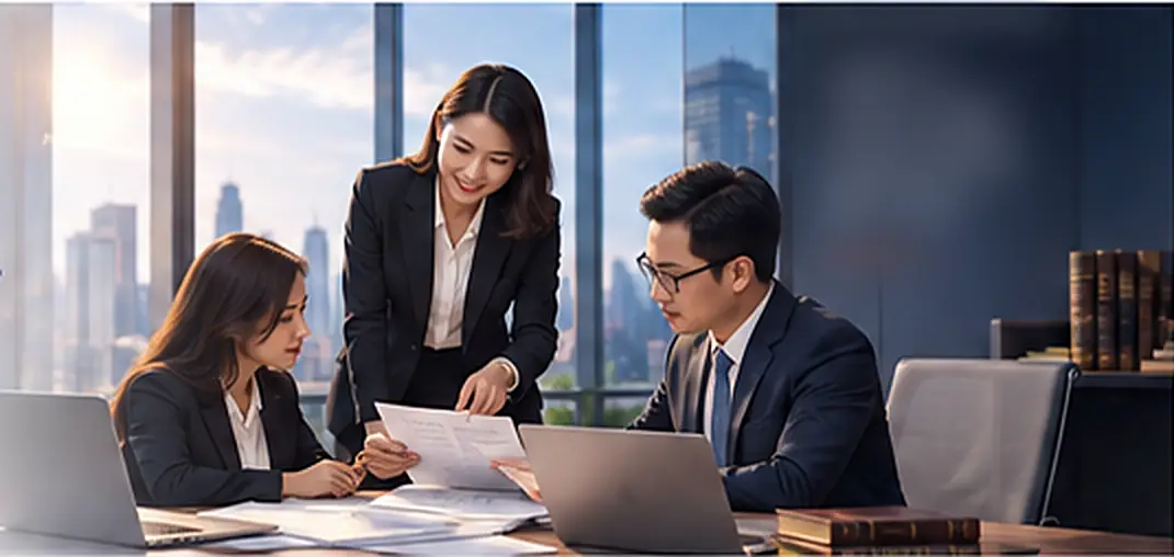 FC Legal lawyers working with a business client